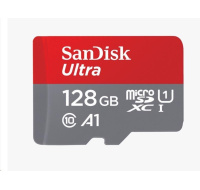 SanDisk MicroSDXC karta 128GB Ultra (140 MB/s, A1 Class 10 UHS-I) + adaptér