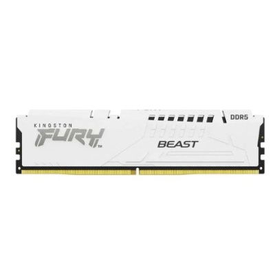 KINGSTON DIMM DDR5 64GB (Kit of 4) 6000MT/s CL40 FURY Beast White XMP