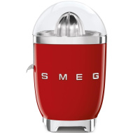 Smeg CJF11RDEU citrusový odšťavňovač, 70 W, manuální tlak, univerzální kužel z nerezové oceli, červený