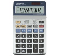 SHARP kalkulačka - EL337C - stříbrná