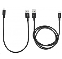 VERBATIM kabel Micro B USB Cable Sync & Charge 100cm (Black) + Verbatim Micro B USB Cable Sync & Charge 30cm (Black)