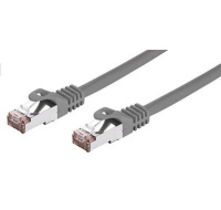 C-TECH kabel patchcord Cat6, FTP, šedý, 15m