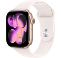 Apple Watch Series 11 GPS + Cellular 42mm Rose Gold Aluminium Case with Light Blush Sport Band - M/L