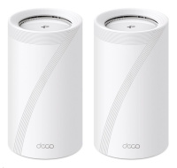 TP-Link Deco BE85(2-pack) WiFi7 Mesh(BE22000,2,4GHz/5GHz/6GHz,1x10GbELAN/WAN,1xSFP+/10GbELANcombo,2x2,5GbELAN/WAN,1xUSB)