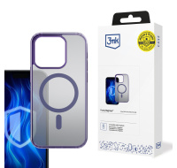 3mk ochranný kryt Frosty MagCase Purple pro Apple iPhone 15 Pro