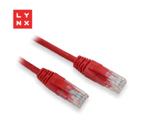 LYNX UTP patch kabel Cat5e, PVC, CCA, 10m, červený