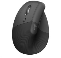 Logitech Lift Left Vertikální ergonomická myš pro leváky, graphite/ black