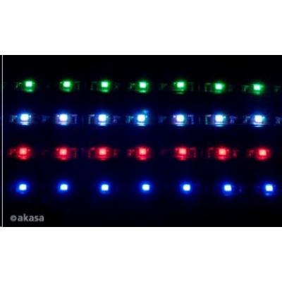 AKASA LED pásek Vegas, Molex 12V napájení, 60cm, modrý