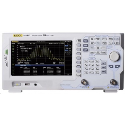 CONRAD Spektrální analyzátor a tracking generátor Rigol DSA815-TG, 9 KHz - 1,5 GHz GHz, Šířky pásma (RBW) 100 Hz - 1 MHz