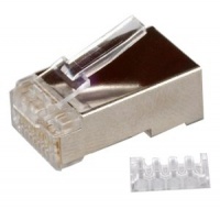 Konektor STP RJ45 (8p8c), Cat6, 50µm, skládaný, licna(lanko) - 100 ks