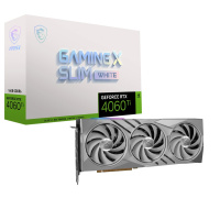 MSI VGA NVIDIA GeForce RTX 4060 Ti GAMING X SLIM WHITE 16G, 16G GDDR6, 3xDP, 1xHDMI