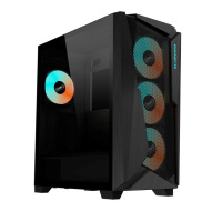 BAZAR GIGABYTE case GB-C301G V2, Mid Tower, 1xUSB-C 3.2, 2xUSB 3.0, ARGB Hub, 4x 120mm ARGB Fan, černá (POŠKOZENÝ OBAL)