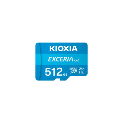 KIOXIA microSD Karta EXCERIA G2 512GB, UHS-I U3 V30, s Adaptérem