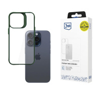 3mk ochranný kryt Satin Armor Case+ Green pro Apple iPhone 15 Pro