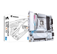 GIGABYTE MB Sc LGA1700 B760M A ELITE X AX, Intel B760, 4xDDR5, 1xDP, 2xHDMI, WI-FI, mATX