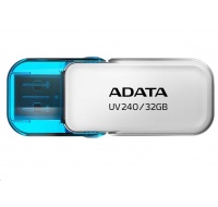 ADATA Flash Disk 32GB UV240, USB 2.0 Dash Drive, bílá