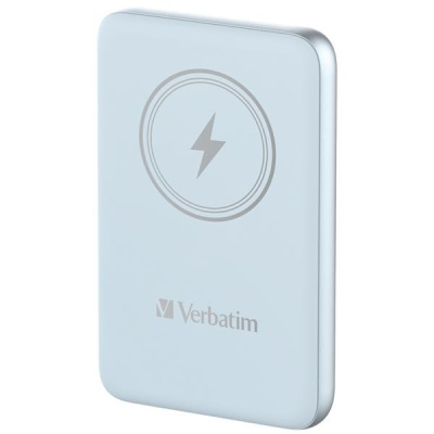 VERBATIM Powerbanka Charge 'n' Go, Magnetická, 10000 mAh, USB-C, Modrá