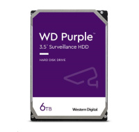 WD PURPLE WD64PURZ 6TB SATA/600 256MB cache, Low Noise, CMR