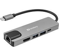 Sandberg USB-C 5in1 Travel Dock Saver