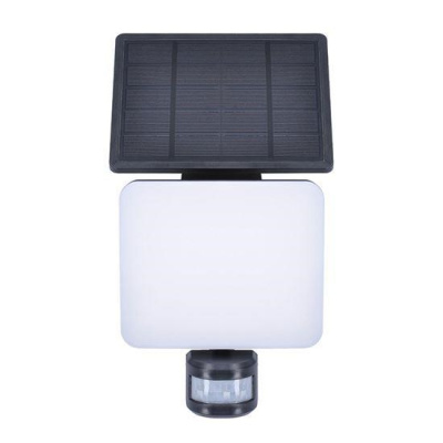 Solight LED solární osvětlení se senzorem, 11W, 1200lm, 3 CCT, Li-Ion, černá