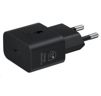 Samsung cestovní nabíječka EP-T2510NBE, GaN Tech, Fast charging, 25W, USB-C, černá