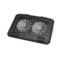 PORT chladící stojan na notebook COOLER PRO, 2x USB, černá