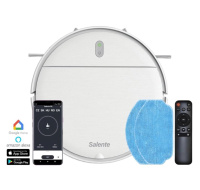 Salente R2, robotický vysavač, stírání vodou, nabíjecí stanice, bílý
