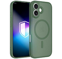 3mk ochranný kryt Misty MagCase Green pro Apple iPhone 17
