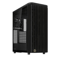 BAZAR ASUS case PROART PA401 WOOD TG, Mid Tower, ATX, 1xUSB-C Gen2x2, 2xUSB 3.0, 2x 160mm Fan, 1x 120mm Fan, černá (POŠK
