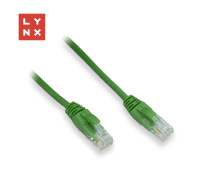 LYNX UTP patch kabel Cat5e, PVC, CCA, 5m, zelený
