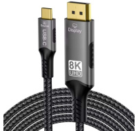 PremiumCord kabel USB-C na DisplayPort DP1.4 8K@60Hz a 4k@120Hz 2m