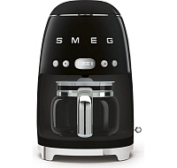 Smeg Retro Style DCF02BLEU překapávač kávy černý, 10 šálků, 1,25 l, automatický start, keep warm