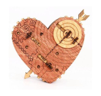 iDventure Hlavolam Trezor dřevěné srdce