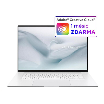 ASUS NTB Zenbook S 16 OLED (UM5606GA-OLED066W), Ryzen AI 7 445, 16" 2880 x 1800, 32GB, 1TB SSD, Radeon, W11 Home, White