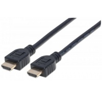 MANHATTAN kabel In-wall CL3 High Speed HDMI s Ethernetem, HEC, ARC, 3D, 4K, stíněný, 5m, Black