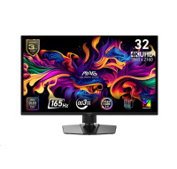 MSI LCD MAG 322UP QD-OLED E16,31.5" 3840x2160 OLED,165Hz,178/178,VESA,HDMI,DP,USB-C,Audio,Black