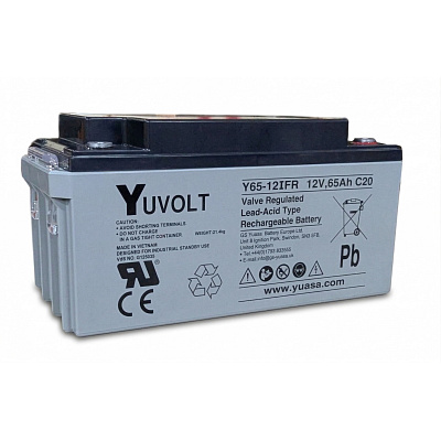 Baterie - YUVOLT Y65-12FR (12V; 65Ah; závit M6; životnost 3-5let)