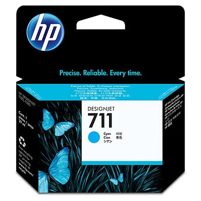 HP 711 Cyan DJ Ink Cart, 29 ml, CZ130A