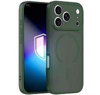 3mk ochranný kryt Misty MagCase Green pro Apple iPhone 17 Pro
