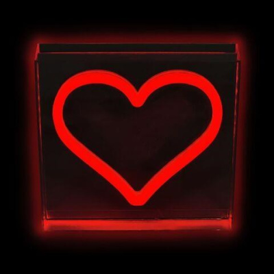2Kids Toys LED NEON LIGHT lampička Srdce červené