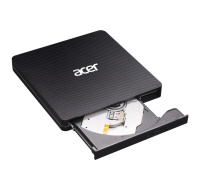 ACER Portable DVD Writer, USB 3.5 + Type-C 3.0, 140 x 142 x 17mm, burn speed CD-R: 24X CD-RW: 16X ,DVD-R,8X, DVD-RW 6X