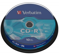 VERBATIM CD-R(10-Pack)Spindle/EP/DL/52x/700MB