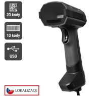 Virtuos CCD 2D průmyslová čtečka HT-857, USB, tmavě šedá