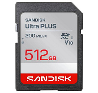 Sandisk Ultra PLUS SDXC karta 512GB UHS-I, V10, U1, C10, (200MB/s)