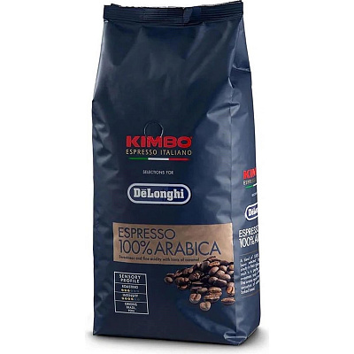 DeLonghi Kimbo Espresso 100% Arabica zrnková káva 1 kg, pro kávomaty, espresso, karamelové tóny