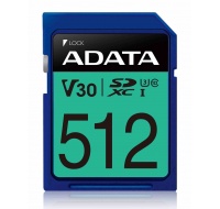 ADATA SDXC karta 512GB Premier Pro UHS-I U3 Class 10 (R:95/W:60 MB/s)