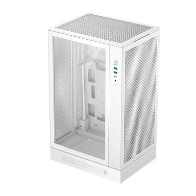 DEEPCOOL Case CH270 PLUS, mATX, Průhledná bočnice, bílá