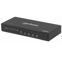 Manhattan HDMI rozdělovač, 4K 4-Port HDMI Splitter, 4K@60Hz, AC Powered, černá