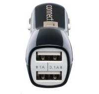 CONNECT IT USB PREMIUM nabíječka univerzální do auta (2x USB 3,1A a 1A., autoadaptér CL)