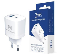 3mk síťová nabíječka - Hyper GaN Charger 33W, bílá